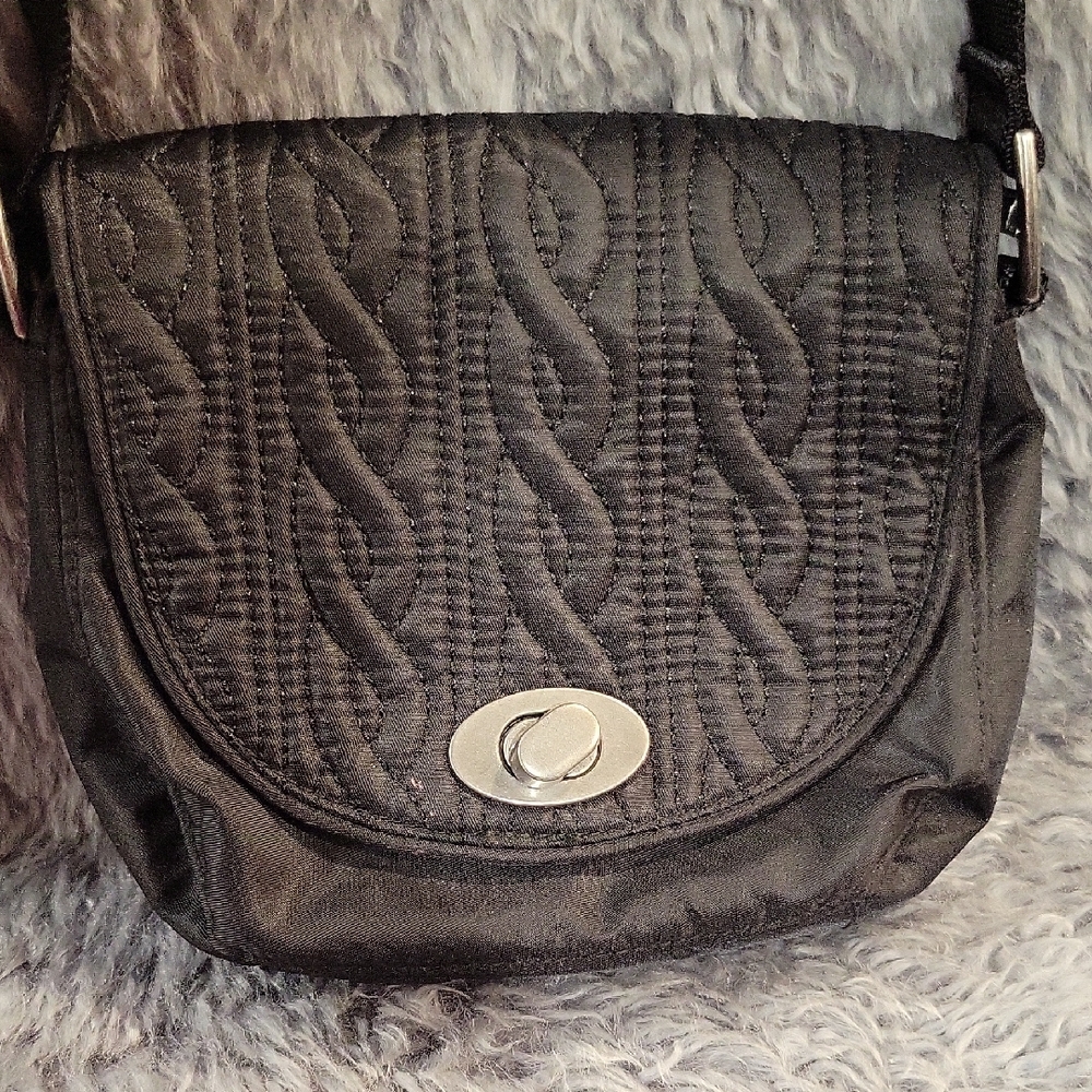 Baggallini black Quilted small crossbody Bag